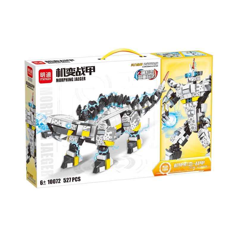 LEIBA 10072 non  ÁO GIÁP CƠ KHÍ RỒNG LƯNG KIẾM bộ đồ chơi xếp lắp ráp ghép mô hình  MORPHING JAEGER Kỹ Thuật Công Nghệ Cao Mô Hình Phương Tiện 527 khối