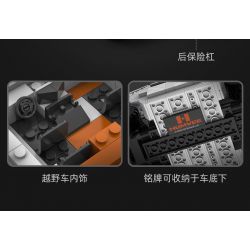 DOUBLEE CADA C55022 55022 non  XE HUMMER OFF-ROAD 1:24 tỷ lệ 1:24 bộ đồ chơi xếp lắp ráp ghép mô hình Racers HUMVEE Đua Tốc Độ 328 khối