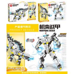LEIBA 10072 non  ÁO GIÁP CƠ KHÍ RỒNG LƯNG KIẾM bộ đồ chơi xếp lắp ráp ghép mô hình  MORPHING JAEGER Kỹ Thuật Công Nghệ Cao Mô Hình Phương Tiện 527 khối