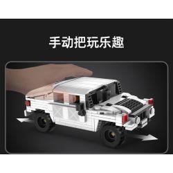 DOUBLEE CADA C55022 55022 non  XE HUMMER OFF-ROAD 1:24 tỷ lệ 1:24 bộ đồ chơi xếp lắp ráp ghép mô hình Racers HUMVEE Đua Tốc Độ 328 khối