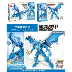 LEIBA 10070 non  PTEROSAUR GIÁP BIẾN ĐỔI CƠ HỌC bộ đồ chơi xếp lắp ráp ghép mô hình  MORPHING JAEGER Kỹ Thuật Công Nghệ Cao Mô Hình Phương Tiện 479 khối