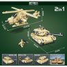 MINGDI 9008 non  XE TĂNG CHIẾN ĐẤU CHỦ LỰC M1A1 bộ đồ chơi xếp lắp ráp ghép mô hình Military Army M1A1 ABRAMS Quân Sự Bộ Đội 462 khối