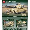 MINGDI 9008 non  XE TĂNG CHIẾN ĐẤU CHỦ LỰC M1A1 bộ đồ chơi xếp lắp ráp ghép mô hình Military Army M1A1 ABRAMS Quân Sự Bộ Đội 462 khối