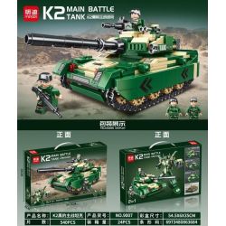 MINGDI 9007 non  XE TĂNG CHIẾN ĐẤU CHỦ LỰC K2 PANTHER bộ đồ chơi xếp lắp ráp ghép mô hình Military Army K2 MAIN BATTLE TANK Quân Sự Bộ Đội 540 khối
