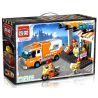 QMAN ENLIGHTEN KEEPPLEY 1119 non  Ô TÔ CHUYỂN PHÁT NHANH bộ đồ chơi xếp lắp ráp ghép mô hình City ENLIGHTEN EXPRESS Thành Phố 337 khối
