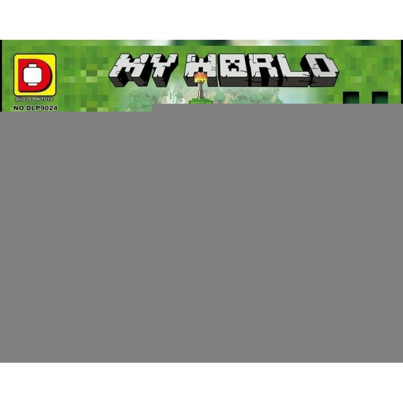 DUO LE PIN DLP9024 9024 non  THẾ GIỚI CỦA TÔI LÀ 8 bộ đồ chơi xếp lắp ráp ghép mô hình Minecraft MY WORLD Game Xây Dựng