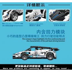 LEIBAO 8228 non  KÉO LÙI CÔNG NGHỆ ĐIÊN CUỒNG ĐUA ĐEN tỷ lệ 1:22 bộ đồ chơi xếp lắp ráp ghép mô hình  Kỹ Thuật Công Nghệ Cao Mô Hình Phương Tiện 339 khối