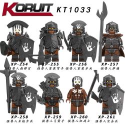 KORUIT KT1033 1033 XP non  HÀNG TRĂM NGƯỜI 8 ORC MẠNH bộ đồ chơi xếp lắp ráp ghép mô hình Movie & Game Phim Và Trò Chơi