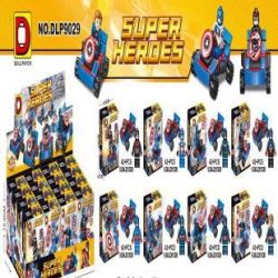 DUO LE PIN DLP9029 9029 non  ĐỘI TRƯỞNG MỸ 3 NGƯỜI KARTER 8 MÔ HÌNH bộ đồ chơi xếp lắp ráp ghép mô hình Marvel Super Heroes Siêu Anh Hùng Marvel