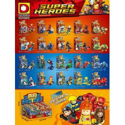 DUO LE PIN DLP9072 9072 non  SIÊU ANH HÙNG 20 MÔ HÌNH bộ đồ chơi xếp lắp ráp ghép mô hình Super Heroes Siêu Nhân Anh Hùng