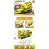 MINGDI LEIBAO H010 non  XÂY DỰNG ĐÔ THỊ XE TRỘN BÊ TÔNG bộ đồ chơi xếp lắp ráp ghép mô hình City ENGINEERING Thành Phố 310 khối