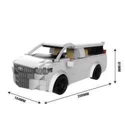 HAPPY BUILD SHINEYU XINYU YC-23007 23007 YC23007 non  TOYOTA ALPHARD bộ đồ chơi xếp lắp ráp ghép mô hình Racers Đua Tốc Độ 369 khối