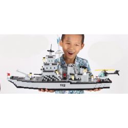 AUSINI 22110 QMAN ENLIGHTEN KEEPPLEY 112 non  TÀU CHIẾN SÂN BAY bộ đồ chơi xếp lắp ráp ghép mô hình Military Army COMBATZONES WARSHIP Quân Sự Bộ Đội 970 khối