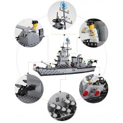 AUSINI 22110 QMAN ENLIGHTEN KEEPPLEY 112 non  TÀU CHIẾN SÂN BAY bộ đồ chơi xếp lắp ráp ghép mô hình Military Army COMBATZONES WARSHIP Quân Sự Bộ Đội 970 khối