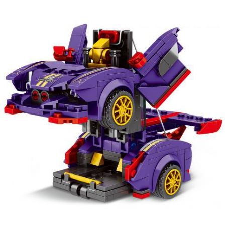 MINGDI LEIBAO 10100 non  XE BIẾN HÌNH SIÊU VA CHẠM ASURA IE bộ đồ chơi xếp lắp ráp ghép mô hình Racers Đua Tốc Độ 416 khối