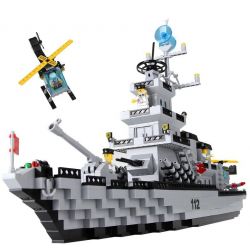AUSINI 22110 QMAN ENLIGHTEN KEEPPLEY 112 non  TÀU CHIẾN SÂN BAY bộ đồ chơi xếp lắp ráp ghép mô hình Military Army COMBATZONES WARSHIP Quân Sự Bộ Đội 970 khối