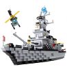 AUSINI 22110 QMAN ENLIGHTEN KEEPPLEY 112 non  TÀU CHIẾN SÂN BAY bộ đồ chơi xếp lắp ráp ghép mô hình Military Army COMBATZONES WARSHIP Quân Sự Bộ Đội 970 khối