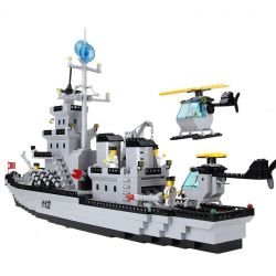 AUSINI 22110 QMAN ENLIGHTEN KEEPPLEY 112 non  TÀU CHIẾN SÂN BAY bộ đồ chơi xếp lắp ráp ghép mô hình Military Army COMBATZONES WARSHIP Quân Sự Bộ Đội 970 khối