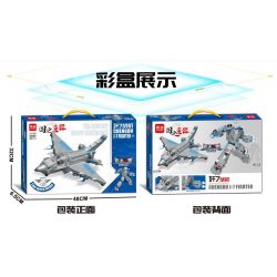 MINGDI LEIBAO K0308 0308 non  VŨ KHÍ QUAN TRỌNG NHẤT CỦA ĐẤT NƯỚC TIÊM KÍCH J-7 bộ đồ chơi xếp lắp ráp ghép mô hình National Weapon CHENGDU J-7 FIGHTER Vũ Khí Quốc Gia 444 khối