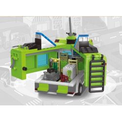 QMAN ENLIGHTEN KEEPPLEY 1120 non  PICNIC BÃI BIỂN VUI VẺ bộ đồ chơi xếp lắp ráp ghép mô hình City PLEASANT TRIP Thành Phố 380 khối