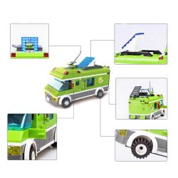 QMAN ENLIGHTEN KEEPPLEY 1120 non  PICNIC BÃI BIỂN VUI VẺ bộ đồ chơi xếp lắp ráp ghép mô hình City PLEASANT TRIP Thành Phố 380 khối