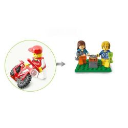 QMAN ENLIGHTEN KEEPPLEY 1120 non  PICNIC BÃI BIỂN VUI VẺ bộ đồ chơi xếp lắp ráp ghép mô hình City PLEASANT TRIP Thành Phố 380 khối