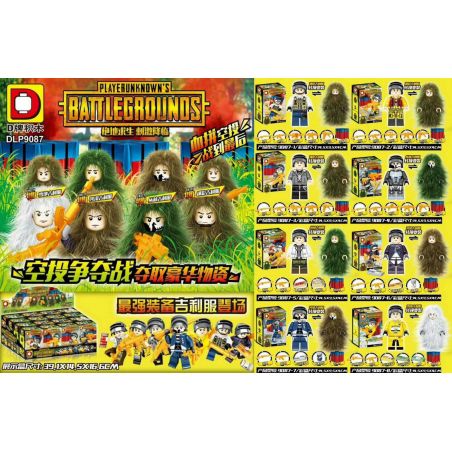 DUO LE PIN DLP9087 9087 non  JEDI SURVIVAL EXIMULUS ĐẾN 8 bộ đồ chơi xếp lắp ráp ghép mô hình Pubg Battlegrounds Bắn Súng