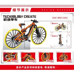 LEIBAO 8168 non  XE ĐẠP CHÍNH XÁC PORSCHE E-BIKE bộ đồ chơi xếp lắp ráp ghép mô hình  PORSCHE EBIKE Kỹ Thuật Công Nghệ Cao Mô Hình Phương Tiện 333 khối