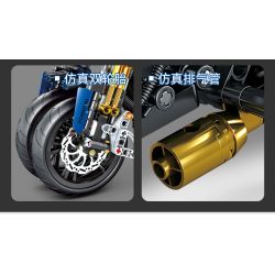 GBL KY1056 1056 non  YAMAHA NIKEN GT bộ đồ chơi xếp lắp ráp ghép mô hình  Kỹ Thuật Công Nghệ Cao Mô Hình Phương Tiện 1180 khối