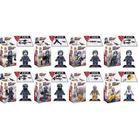 DUO LE PIN DLP9039 9039 non  TẤN CÔNG KHỦNG BỐ ZOMBIE 8 MÔ HÌNH bộ đồ chơi xếp lắp ráp ghép mô hình Collectable Minifigures Búp Bê Sưu Tầm