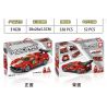 LEYI 31028 non  XE FERRARI 488 GT3 TRỞ LẠI bộ đồ chơi xếp lắp ráp ghép mô hình Racing RACING FERRARI 488 GT3 Cuộc Đua 338 khối