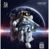 QIZHILE 90022 non  PHI HÀNH GIA bộ đồ chơi xếp lắp ráp ghép mô hình Creator Expert HARDCORE MANUFACT SPACE EXPLORING ASTRONAUT Chuyên Gia Sáng Tạo 1515 khối