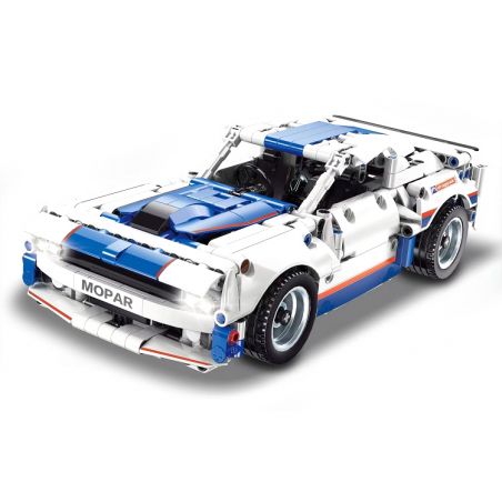 YIMU YM-107 non  XE LÙI PORSCHE 919 bộ đồ chơi xếp lắp ráp ghép mô hình  DODGE CHALLENGER Kỹ Thuật Công Nghệ Cao Mô Hình Phương Tiện 544 khối