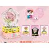 SEMBO 601154 non  HỘP NHẠC PHA LÊ HOA HỒNG bộ đồ chơi xếp lắp ráp ghép mô hình ROSE & LOVE 323 khối