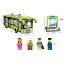 QMAN ENLIGHTEN KEEPPLEY 1121 non  XE BUÝT THÀNH PHỐ bộ đồ chơi xếp lắp ráp ghép mô hình City CITY BUSES 418 khối