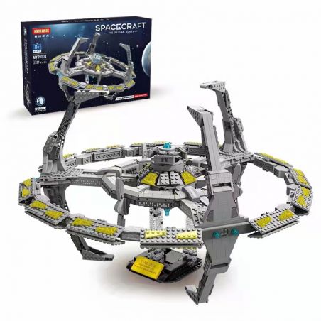 MOYU BLOCK MY89004 89004 non  TRẠM VŨ TRỤ KHÔNG GIAN SÂU 5 bộ đồ chơi xếp lắp ráp ghép mô hình Movie & Game SPACECRAFT N.S.S ENTURPRISE DEEP FIVE Phim Và Trò Chơi 2537 khối