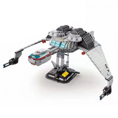 MOYU BLOCK MY89002 89002 non  CHIM ĂN THỊT TLINGEN bộ đồ chơi xếp lắp ráp ghép mô hình Movie & Game SPACECRAFT N.S.S ENTURPRISE TLHINCAN BEAST Phim Và Trò Chơi 3406 khối