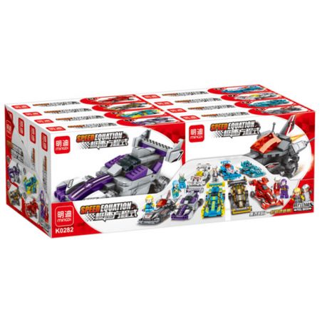MINGDI LEIBAO K0282 0282 non  CÔNG THỨC KÉO XE THẦN TỐC 8 MẪU bộ đồ chơi xếp lắp ráp ghép mô hình Racers SPEED EQUATION Đua Tốc Độ 831 khối