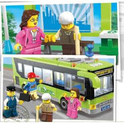 QMAN ENLIGHTEN KEEPPLEY 1121 non  XE BUÝT THÀNH PHỐ bộ đồ chơi xếp lắp ráp ghép mô hình City CITY BUSES 418 khối