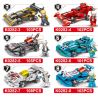 MINGDI LEIBAO K0282 0282 non  CÔNG THỨC KÉO XE THẦN TỐC 8 MẪU bộ đồ chơi xếp lắp ráp ghép mô hình Racers SPEED EQUATION Đua Tốc Độ 831 khối