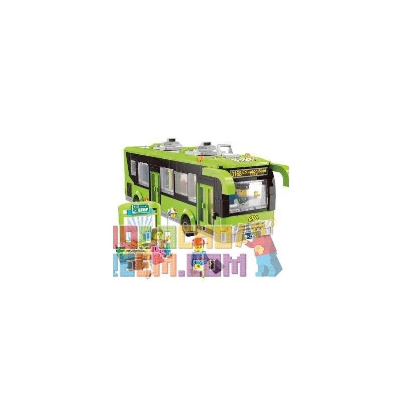 QMAN ENLIGHTEN KEEPPLEY 1121 non  XE BUÝT THÀNH PHỐ bộ đồ chơi xếp lắp ráp ghép mô hình City CITY BUSES 418 khối