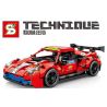 SHENG YUAN SY 8412 non  FERRARI 488 GTE. bộ đồ chơi xếp lắp ráp ghép mô hình  Kỹ Thuật Công Nghệ Cao Mô Hình Phương Tiện 826 khối