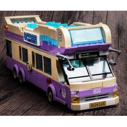 QMAN ENLIGHTEN KEEPPLEY 1123 non  XE BUÝT DU LỊCH 2 TẦNG bộ đồ chơi xếp lắp ráp ghép mô hình City SIGHTSEEING BUS Thành Phố 455 khối