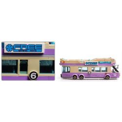 QMAN ENLIGHTEN KEEPPLEY 1123 non  XE BUÝT DU LỊCH 2 TẦNG bộ đồ chơi xếp lắp ráp ghép mô hình City SIGHTSEEING BUS Thành Phố 455 khối