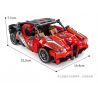 GBL KY1044 1044 non  VEYRON ĐỎ bộ đồ chơi xếp lắp ráp ghép mô hình  PROJECT MACHINE Kỹ Thuật Công Nghệ Cao Mô Hình Phương Tiện 410 khối