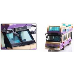 QMAN ENLIGHTEN KEEPPLEY 1123 non  XE BUÝT DU LỊCH 2 TẦNG bộ đồ chơi xếp lắp ráp ghép mô hình City SIGHTSEEING BUS Thành Phố 455 khối