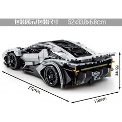 SHENG YUAN SY 8313 8315 non  LAMBORGHINI BACK CAR. bộ đồ chơi xếp lắp ráp ghép mô hình  TECHINQUE Kỹ Thuật Công Nghệ Cao Mô Hình Phương Tiện 684 khối