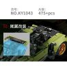 GBL KY1043 1043 non  SIÊU XE ZONDA bộ đồ chơi xếp lắp ráp ghép mô hình  PROJECT MACHINE Kỹ Thuật Công Nghệ Cao Mô Hình Phương Tiện 475 khối