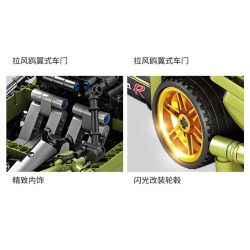 GBL KY1043 1043 non  SIÊU XE ZONDA bộ đồ chơi xếp lắp ráp ghép mô hình  PROJECT MACHINE Kỹ Thuật Công Nghệ Cao Mô Hình Phương Tiện 475 khối