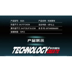 LEIBAO 8325-3 non  CÔNG NGHỆ XE THỂ THAO MÀU XANH bộ đồ chơi xếp lắp ráp ghép mô hình  Kỹ Thuật Công Nghệ Cao Mô Hình Phương Tiện 227 khối